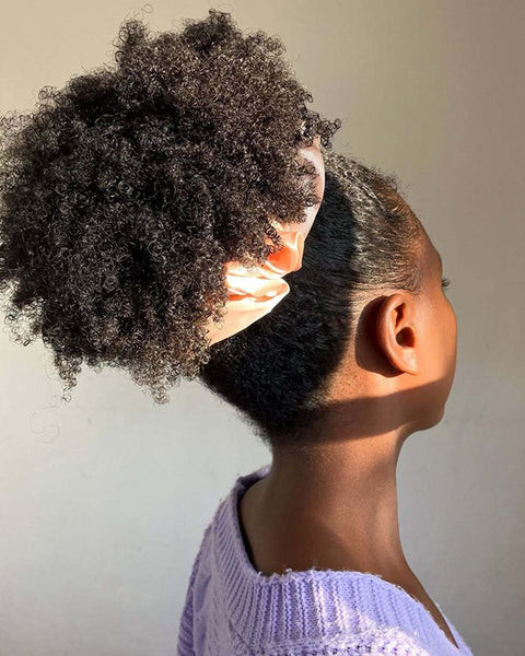 Natural Texture Afro Puff Natural Texture Afro Puff — Puff Hairstyles Natural Hair