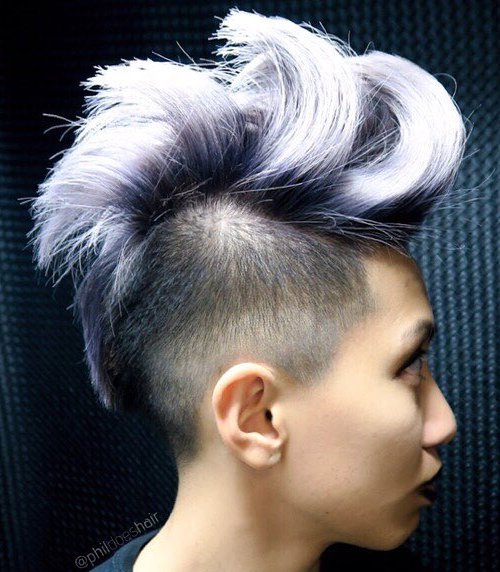 Ash Blonde With Dark Roots Visual Idea — Punk Hairstyles