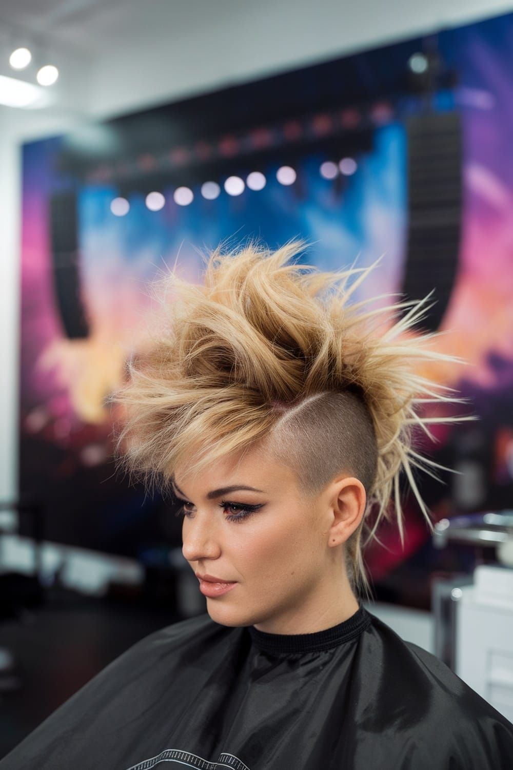 Dark With Multi-Colored Highlights Visual Idea Dark With Multi-Colored Highlights Visual Idea — Concert Hairstyles
