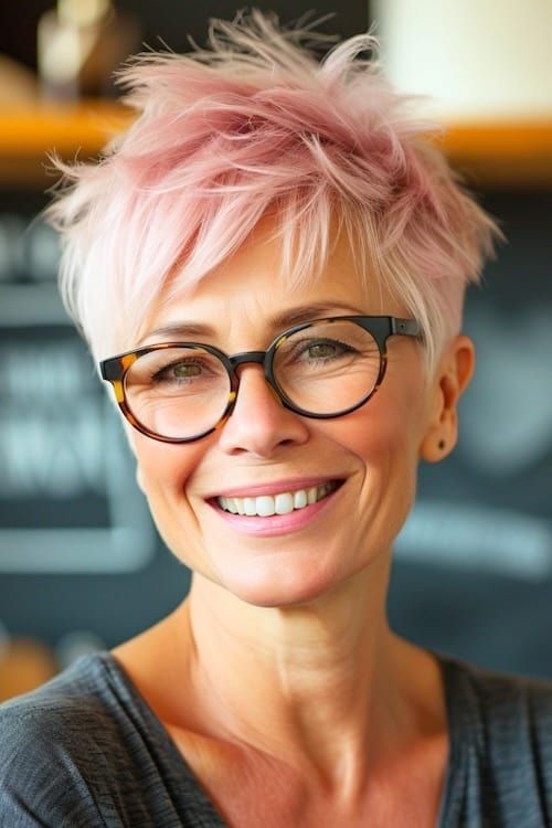 Sleek Dark Brown Chin Bob — Hairstyles with Glasses