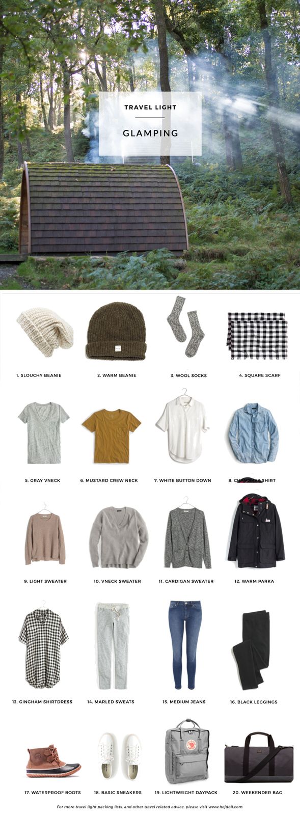 Curated Glamping Capsule Wardrobe Essentials — Glamping Outfits