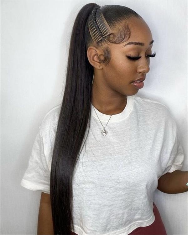 Extremely Sleek Long Ponytail Extremely Sleek Long Ponytail — Weave Ponytail