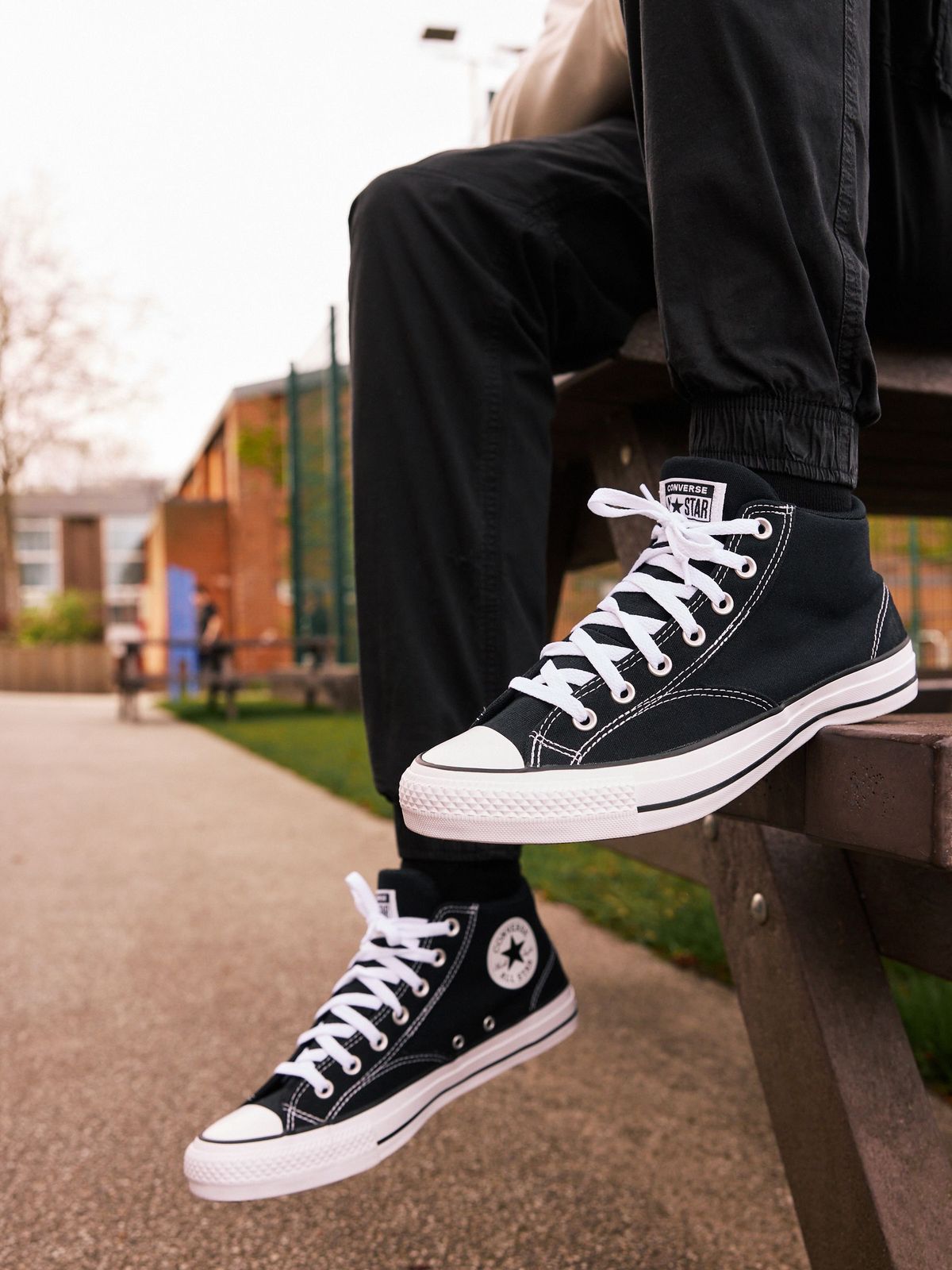 Jogger Silhouette Jogger Silhouette — High Top Converse Outfits