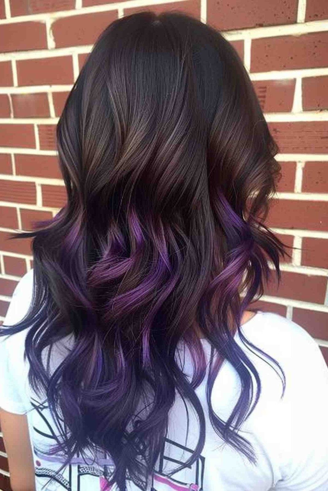 Ombre Purple On Dark Brown — Purple Hair