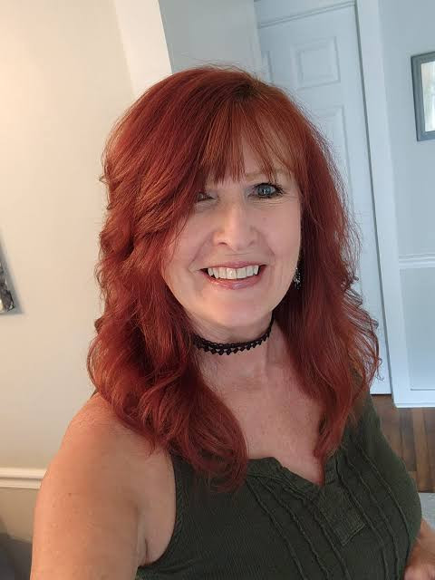 Medium Red Waves With Copper Undertones Medium Red Waves With Copper Undertones — Red Hair Over 50