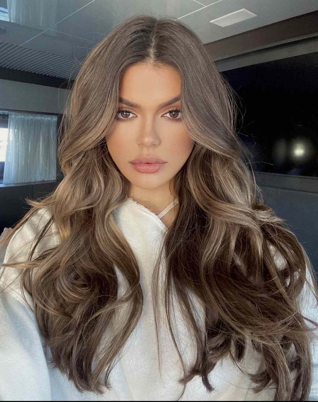 Ash Brown Base With Beige Highlights Visual Idea Ash Brown Base With Beige Highlights Visual Idea — Hair Color for Brown Eyes