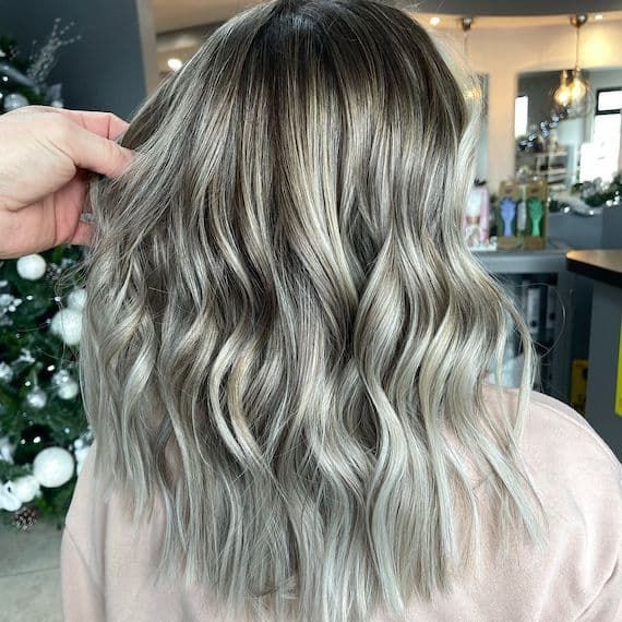 Ash Blonde With Ash Green Highlights Ash Blonde With Ash Green Highlights — Olive Green Hair
