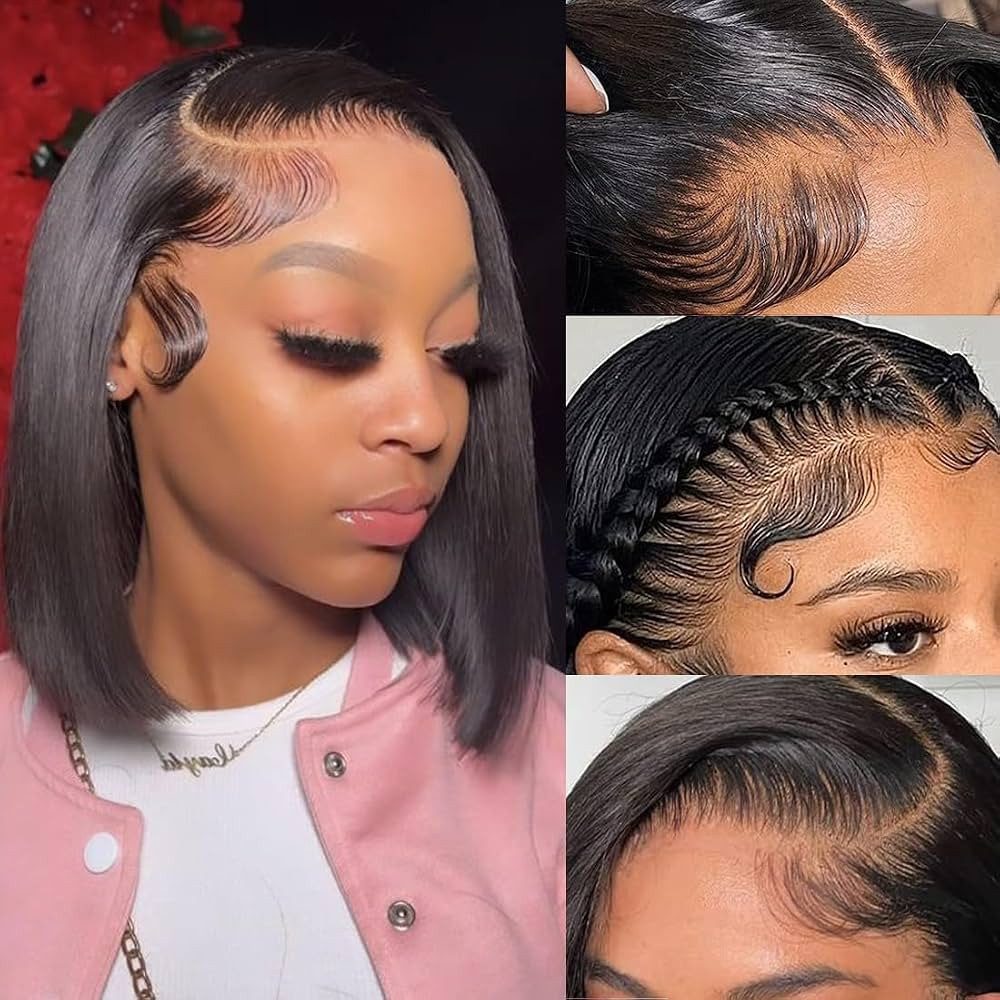 Sharp Black Bob Side Part Sharp Black Bob Side Part — Bob Wig Styles