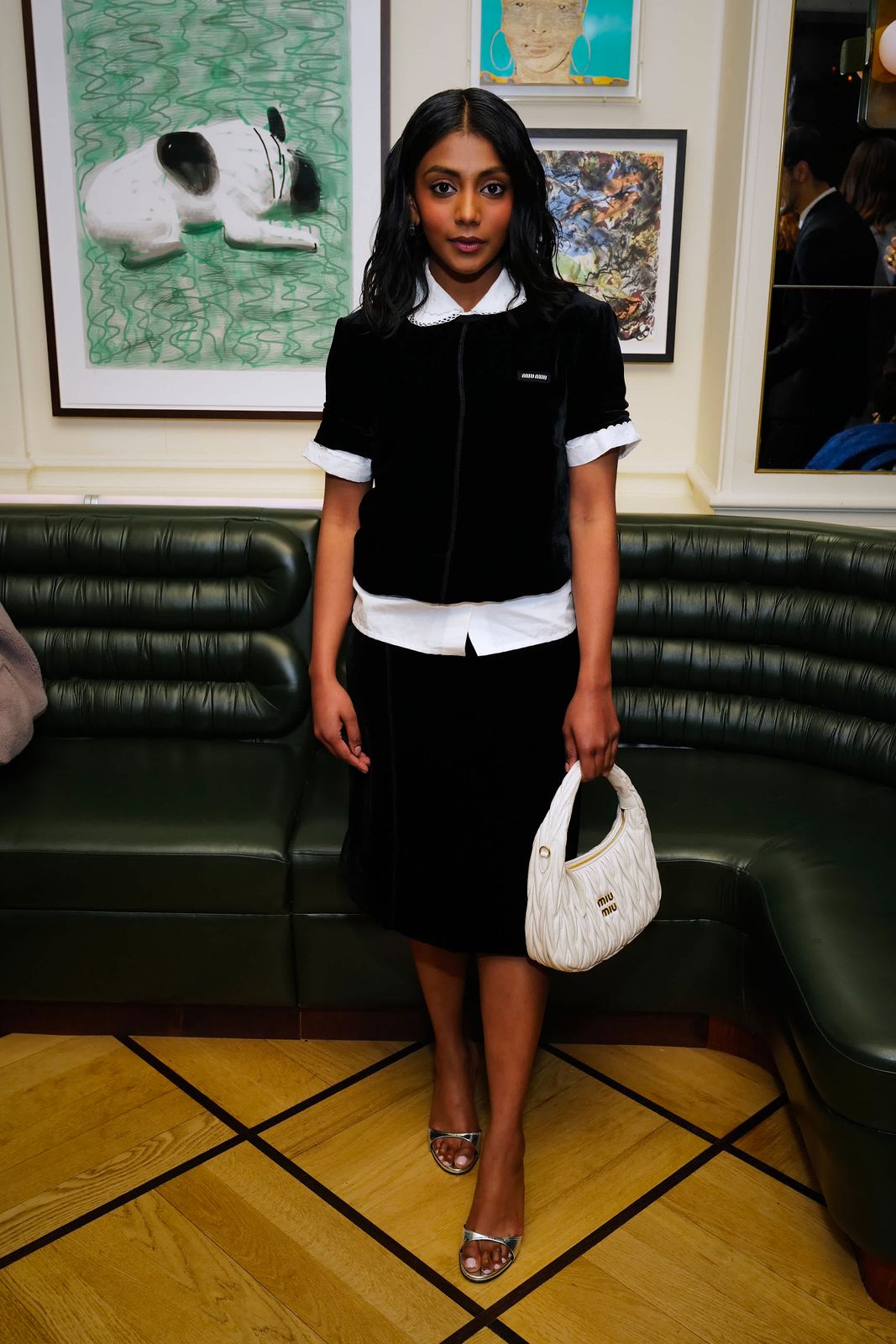 Miu Miu Velvet Jacket and A-line Skirt Ensemble — Miu Miu Outfits