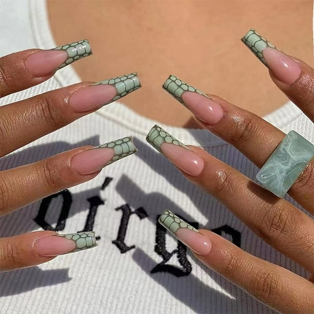 Mint Green Pink Beige Visual Idea Mint Green Pink Beige Visual Idea — Croc Nails