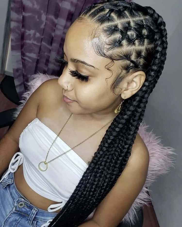 Black Visual Idea Black Visual Idea — Criss Cross Braids