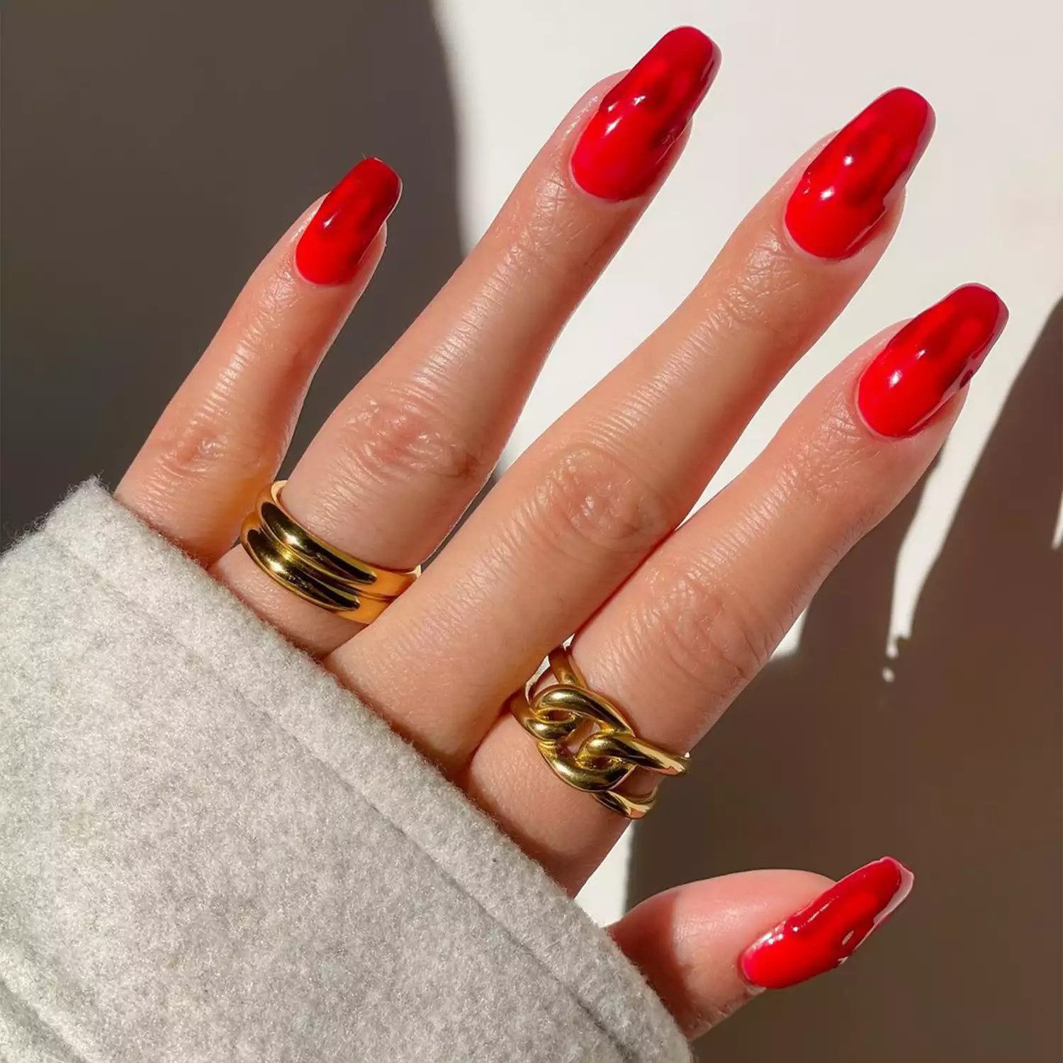 Visual Idea Visual Idea — Two Tone Nails