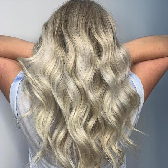 Mid-Back Visual Idea — Beige Blonde