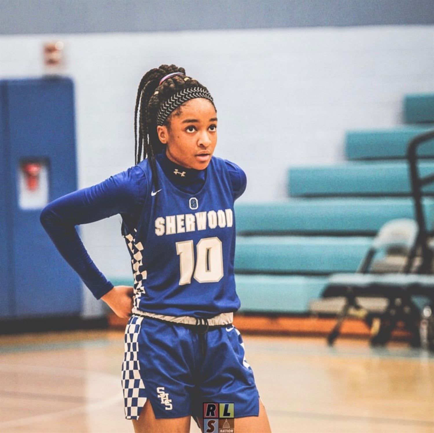 Bubble Ponytail With Braided Headband — Basketball Hairstyles