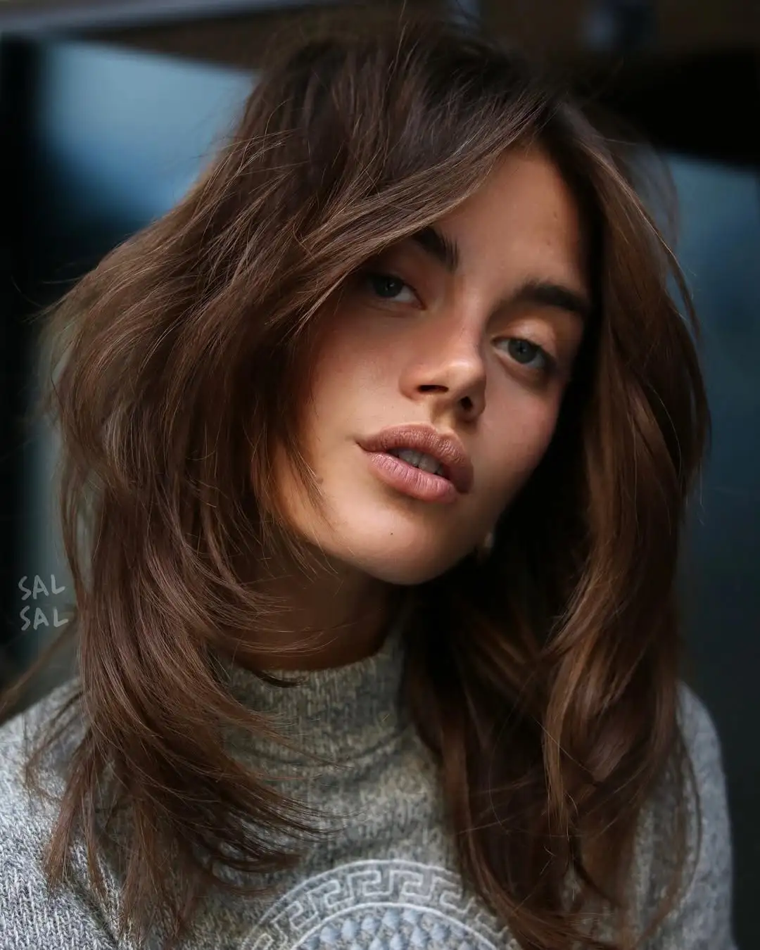 Medium Brown Face-Framing Layers — Blowout Hairstyles