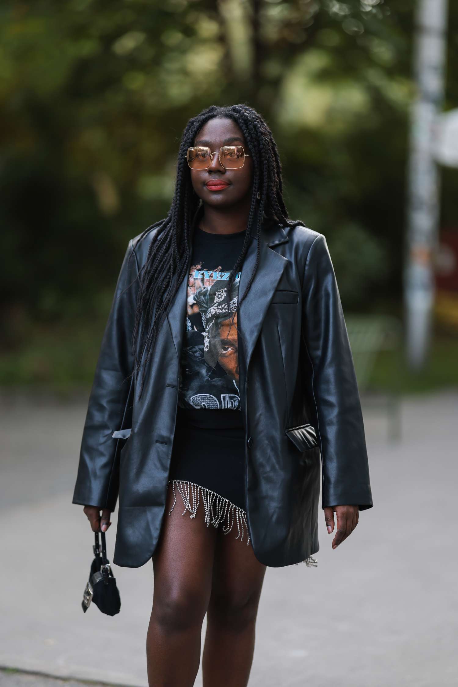 Night Out Edgy Casual Outfit Idea — Leather Jacket Outfits