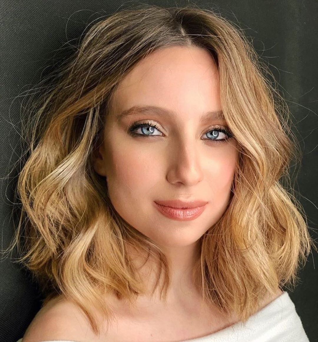 Wavy Ash Blonde Bob Wavy Ash Blonde Bob — Hair Color for Blue Eyes