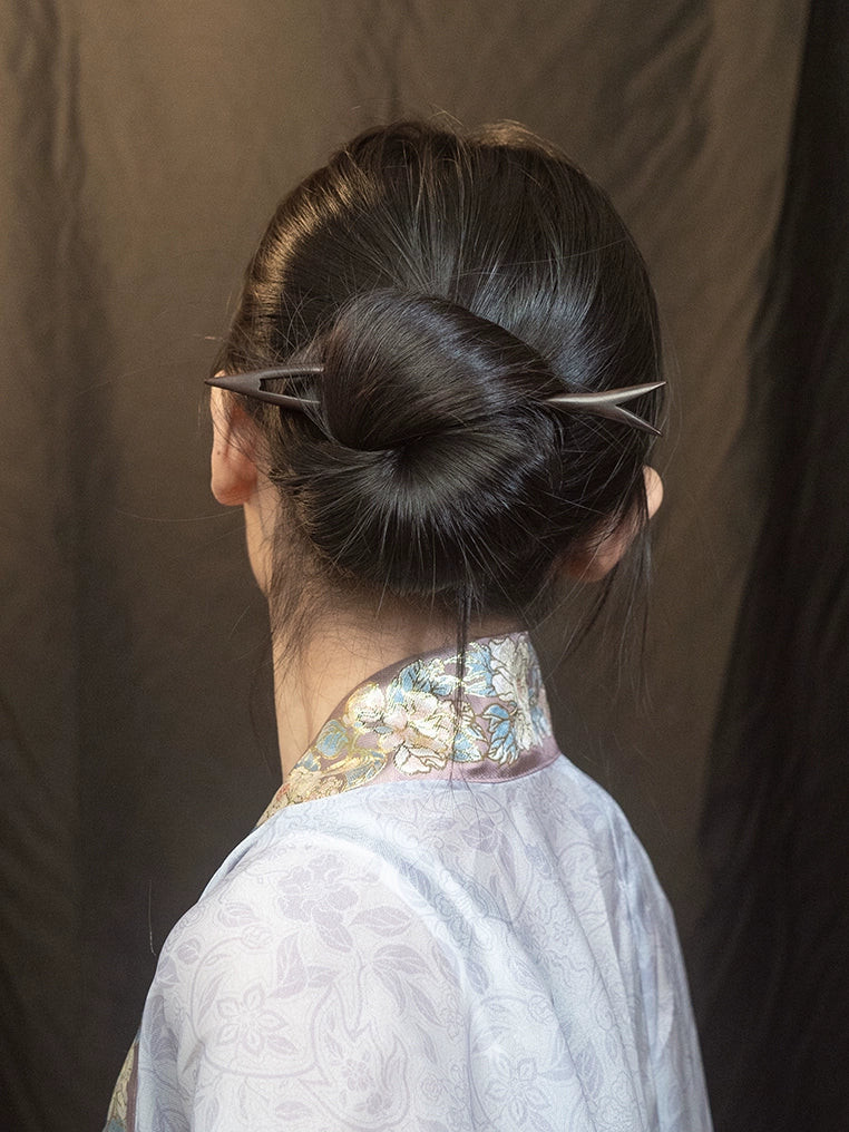 High Bun With Minimalist Stick — Hair Stick Hairstyles