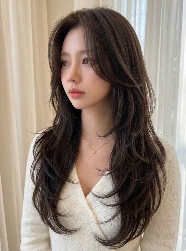 Front View Slight Side Angle Visual Idea Front View Slight Side Angle Visual Idea — Butterfly Haircut