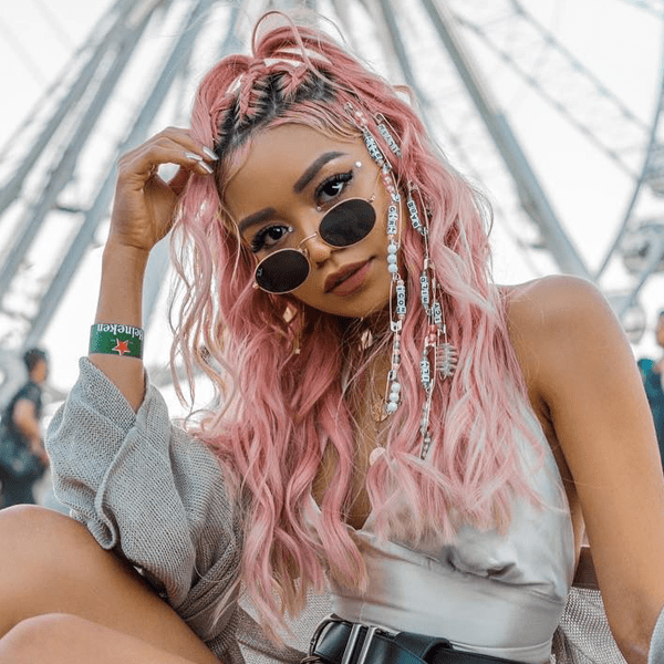 Half-Up Half-Down with Braids and Beads — Festival Hairstyles
