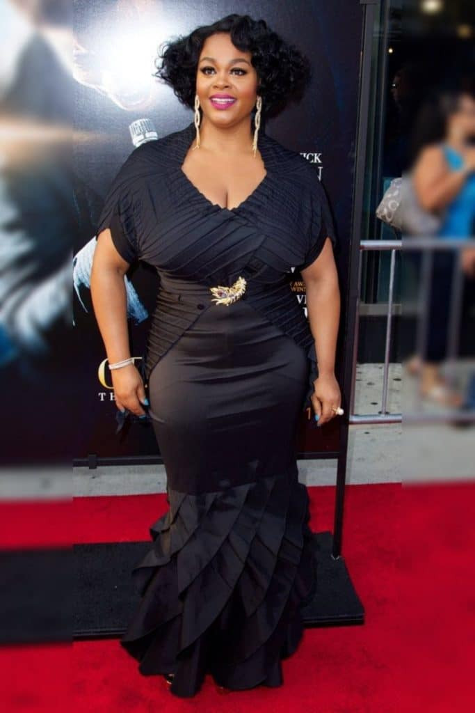 Formal Elegance: Black Gown with Ruffled Hem — Outfits for Rectangle Shape