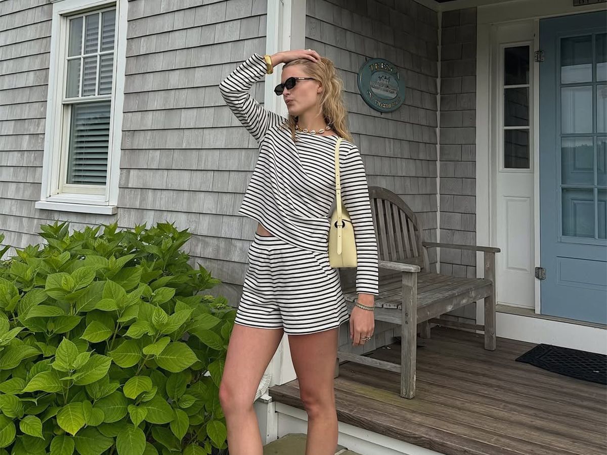 Black and White Striped Knit Set for Casual Days — Nantucket Outfits