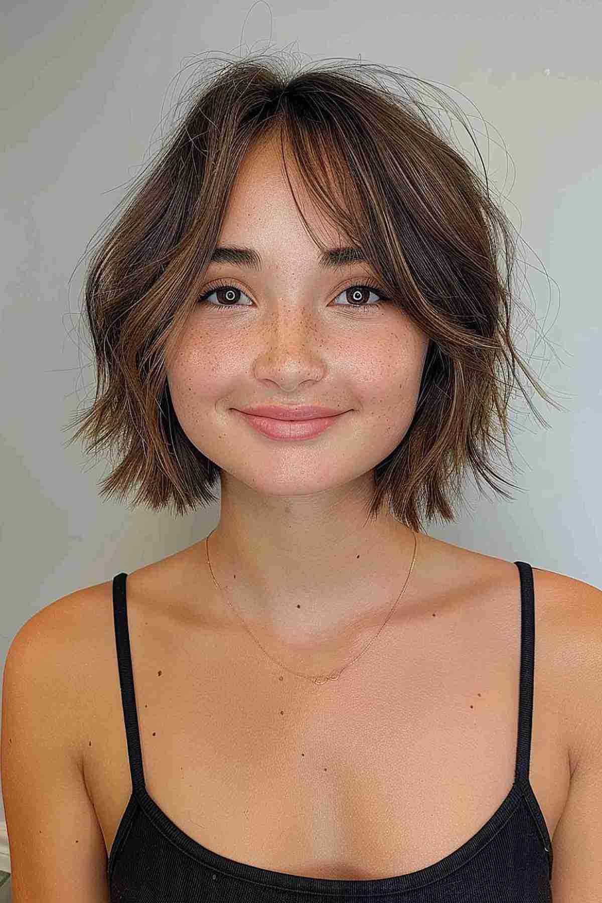 Jawline Shaggy Bob for Volume — Hairstyles for Thin Hair