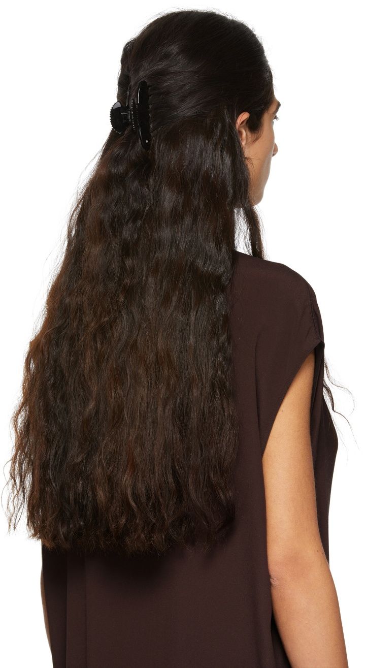 Half-Up Style with Black Mini Clip — Mini Claw Clip Hairstyles