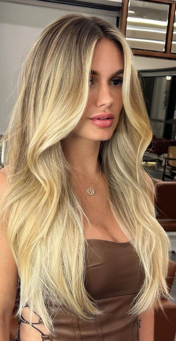 Champagne Butter Blonde Long Hair Champagne Butter Blonde Long Hair