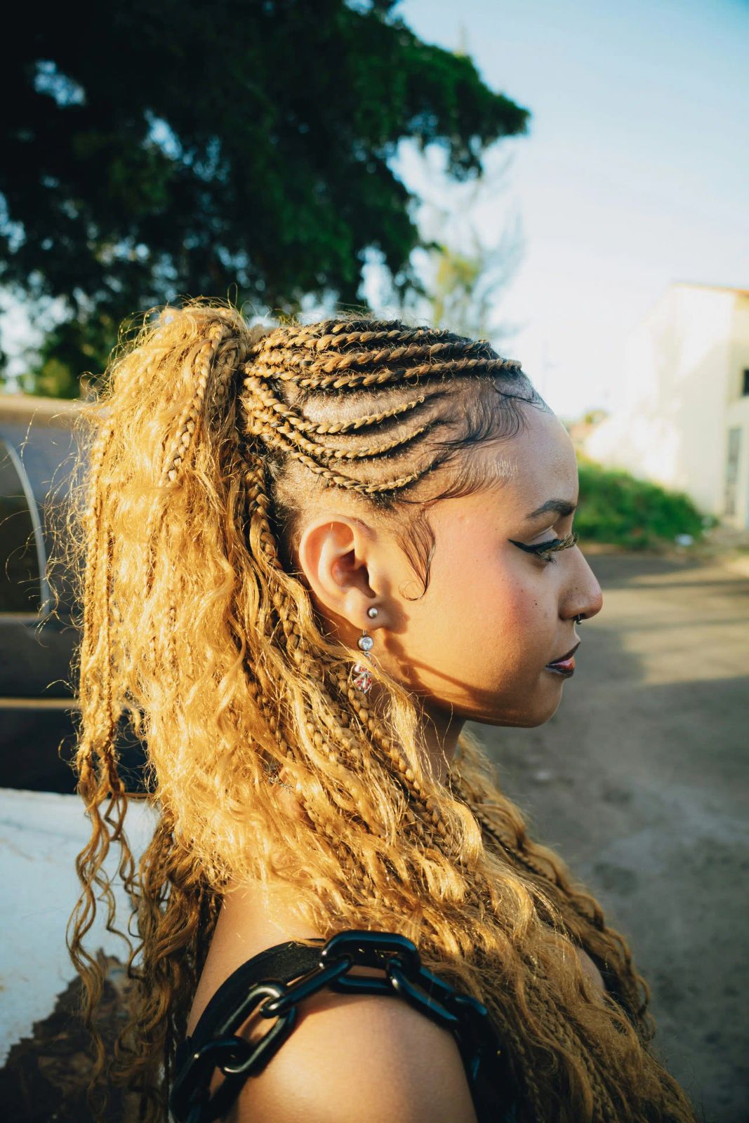 Blonde Box Braids High Ponytail — Sweet 16 Hairstyles