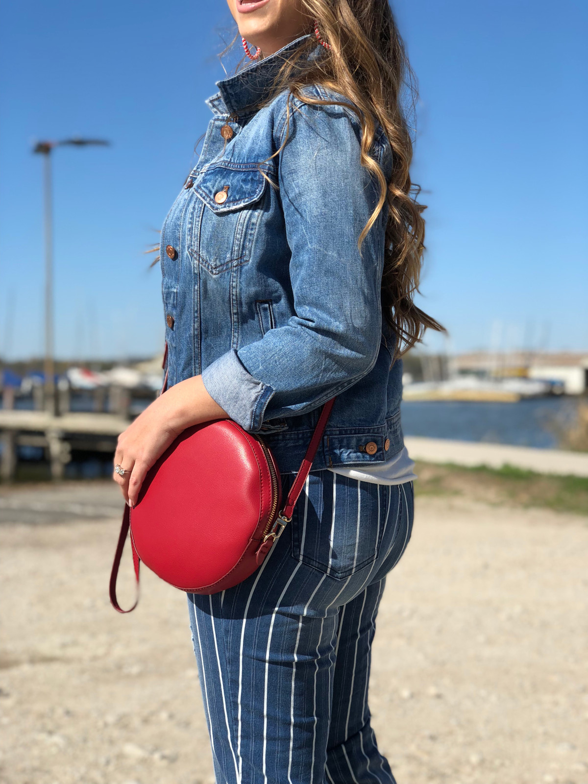 Olive Green Off-the-Shoulder Dress with Gold Accessories — Dallas Outfits