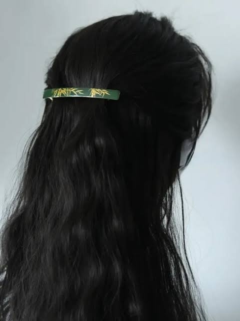 Mid-Back Visual Idea — Barrette Hairstyles