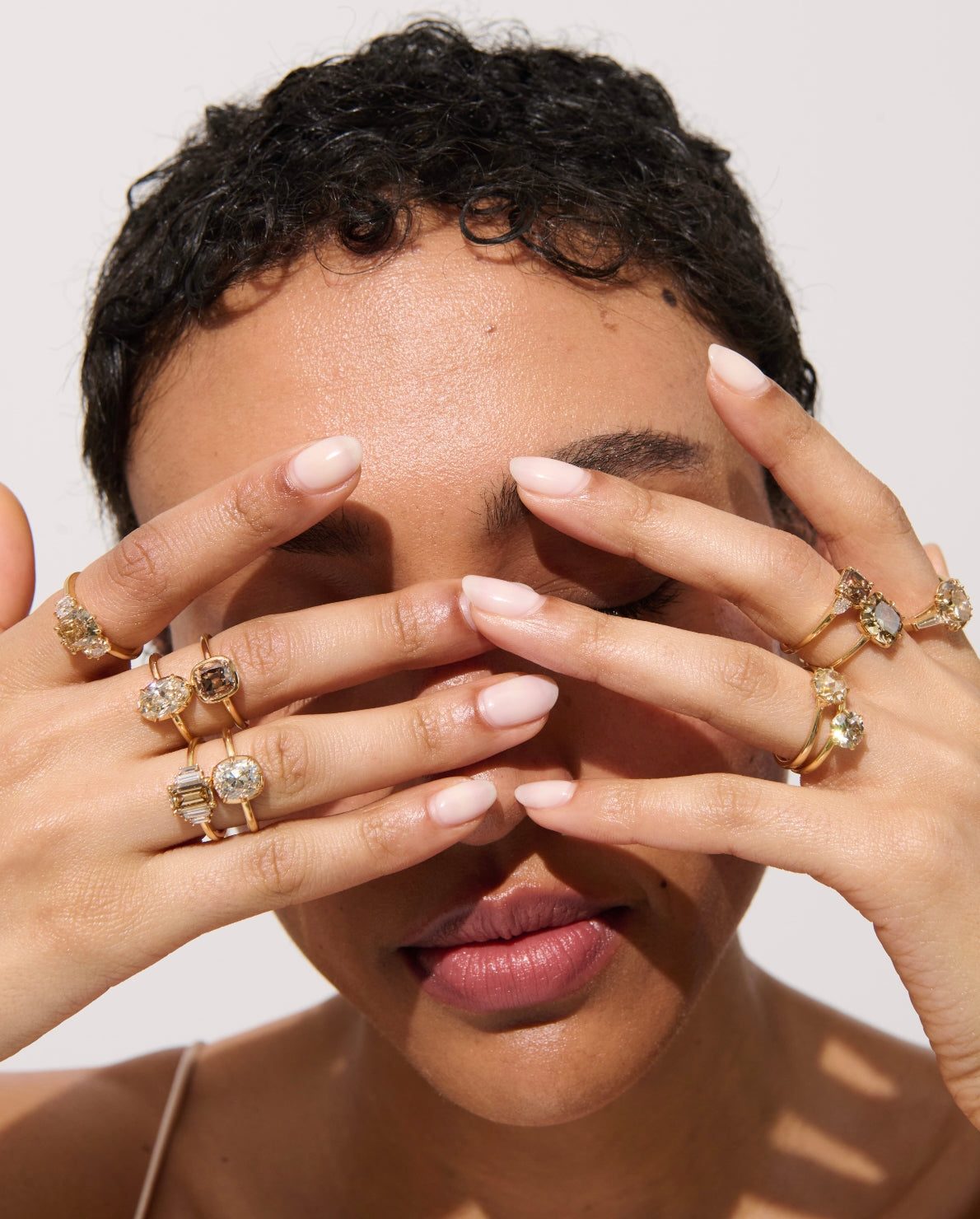 Collection of Gold Rings with Various Stones Collection of Gold Rings with Various Stones — Gold Jewelry