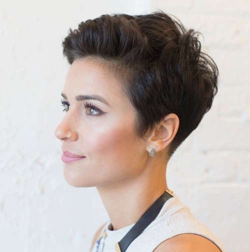 Ear Visual Idea — Pixie Cut for Thick Hair