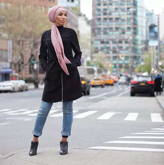 Black Ankle Boots Outfit Idea — Hijab Outfits