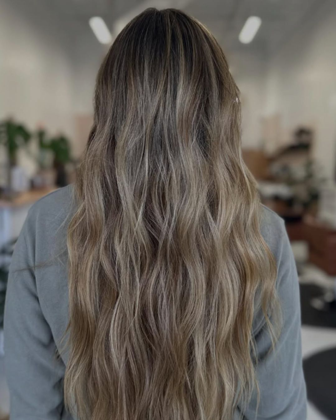 Dimensional Ash Blonde Highlights on Dark Brown Dimensional Ash Blonde Highlights on Dark Brown — Low Maintenance Hair Color