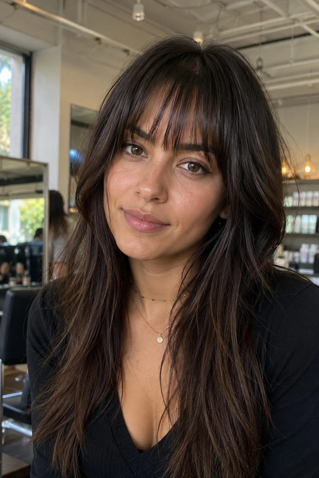 14 Birkin Bangs Long Hair Styles That Actually Look Good