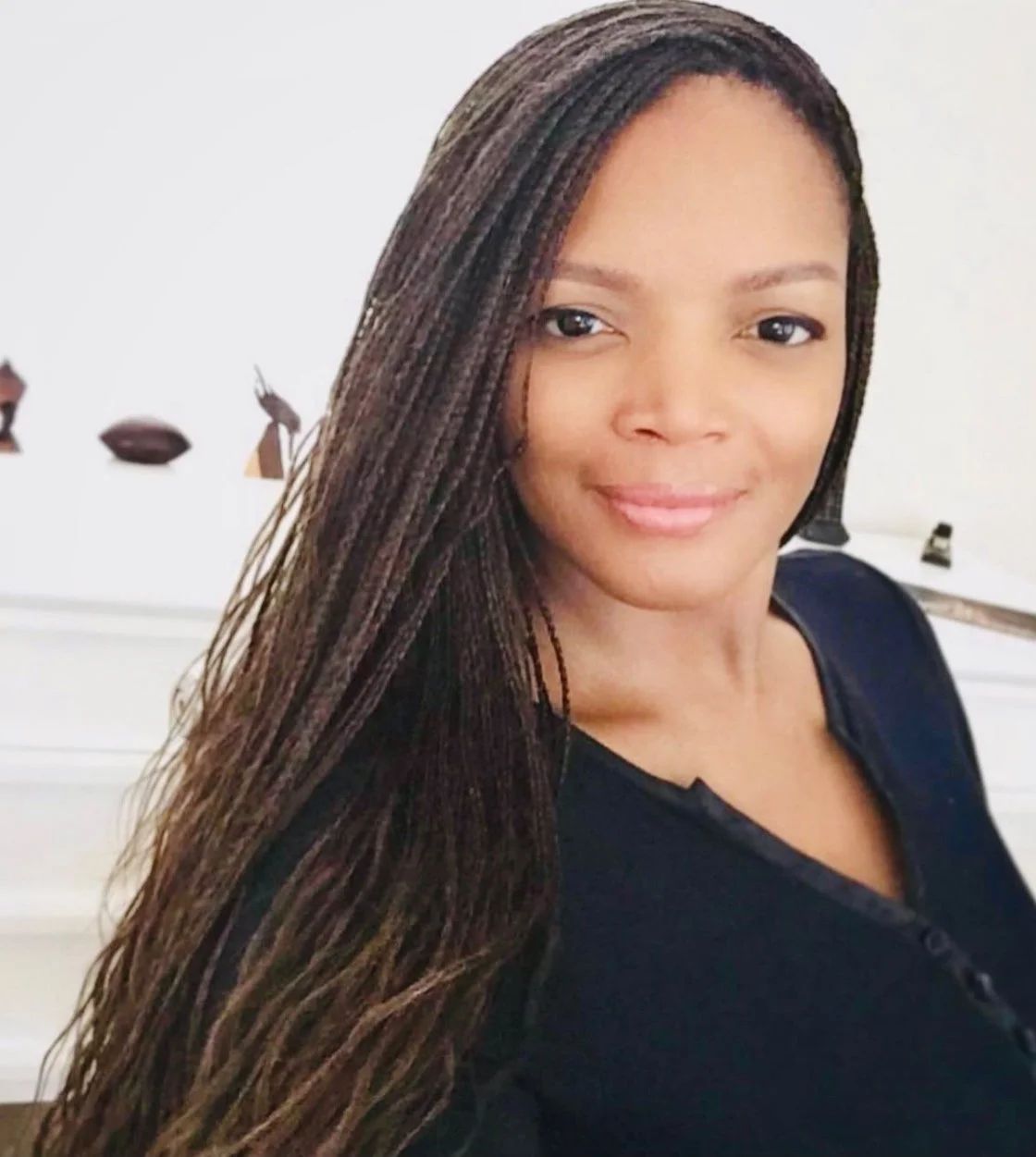 Shoulder Length Micro Braids — Layered Braids