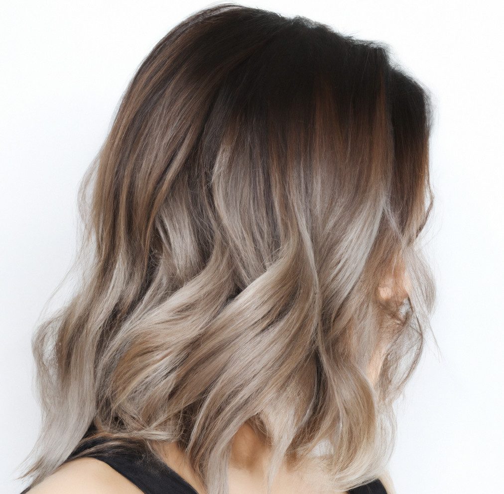 Dark Brown To Ash Blonde Gradient Visual Idea — Mushroom Blonde