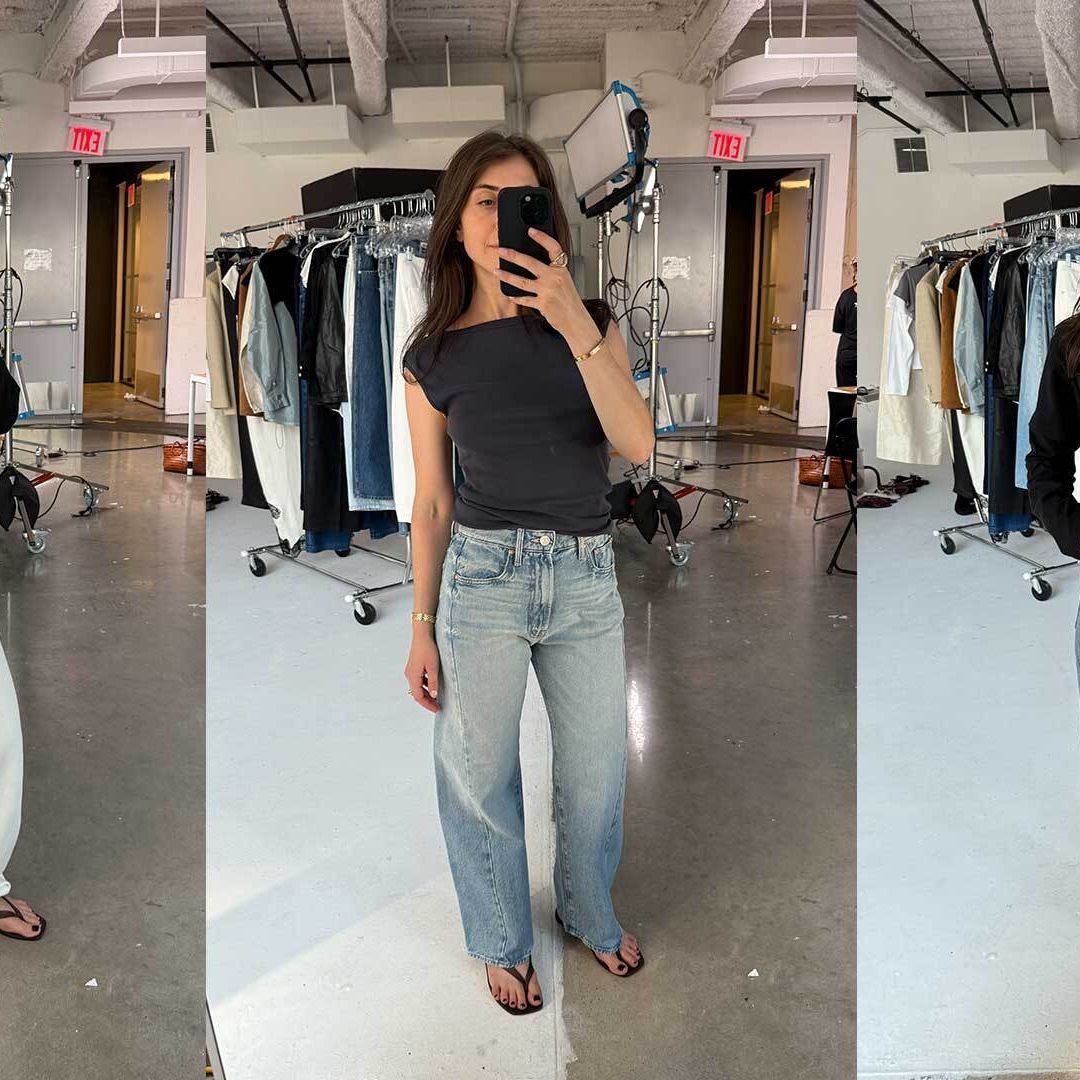 Relaxed Fit: Wide-Leg Jeans with Off-the-Shoulder Top — Outfits for Skinny Girls