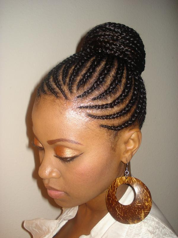 Collarbone Visual Idea Collarbone Visual Idea — Cornrow Bun