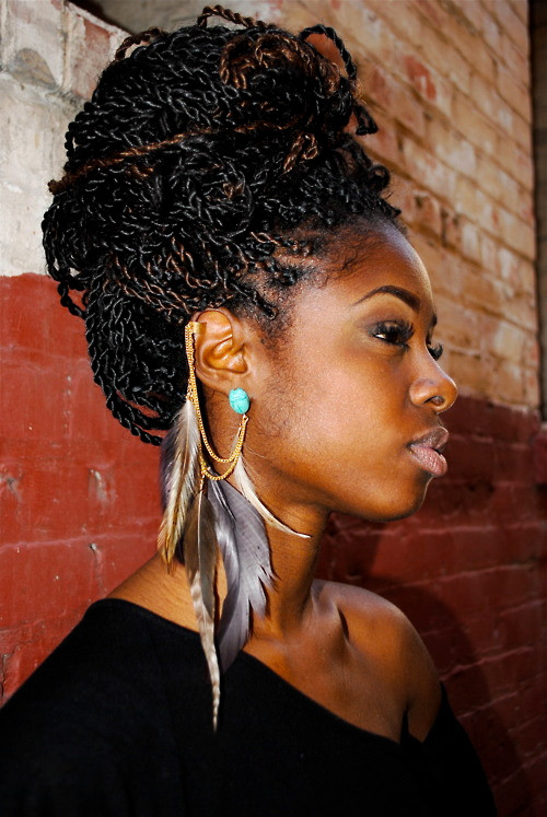 Large Textured Bun With Dense Coils — Natural Hair Bun