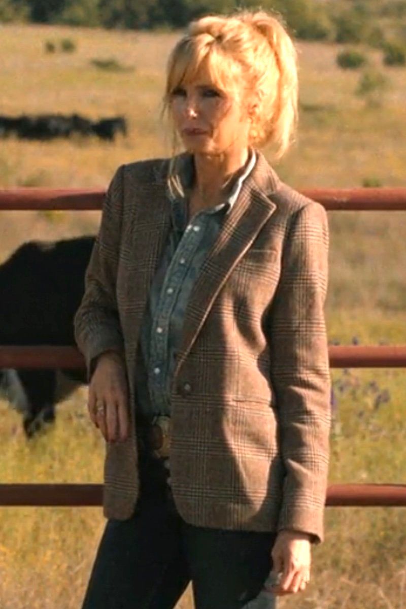 Plaid Shirt with Tweed Blazer and Western Belt — Ranch Outfits