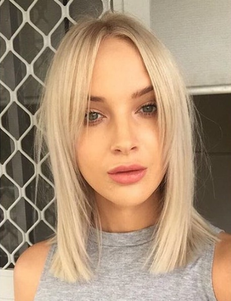 Layered Lob With Curtain Bangs Layered Lob With Curtain Bangs — Bangs for Thin Hair