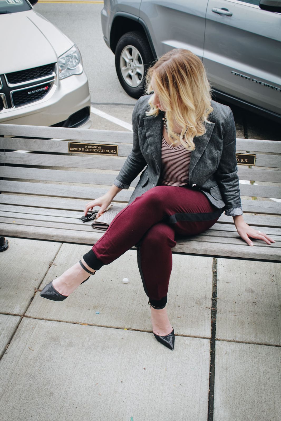 Smart Casual with Burgundy Joggers and Blazer Smart Casual with Burgundy Joggers and Blazer — Jogger Outfits
