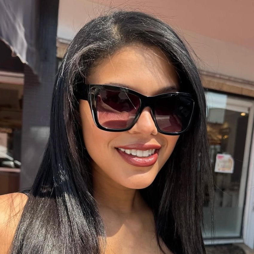 Oversized Square Sunglasses With Thick Black Frame Oversized Square Sunglasses With Thick Black Frame — Sunglasses for Square Face
