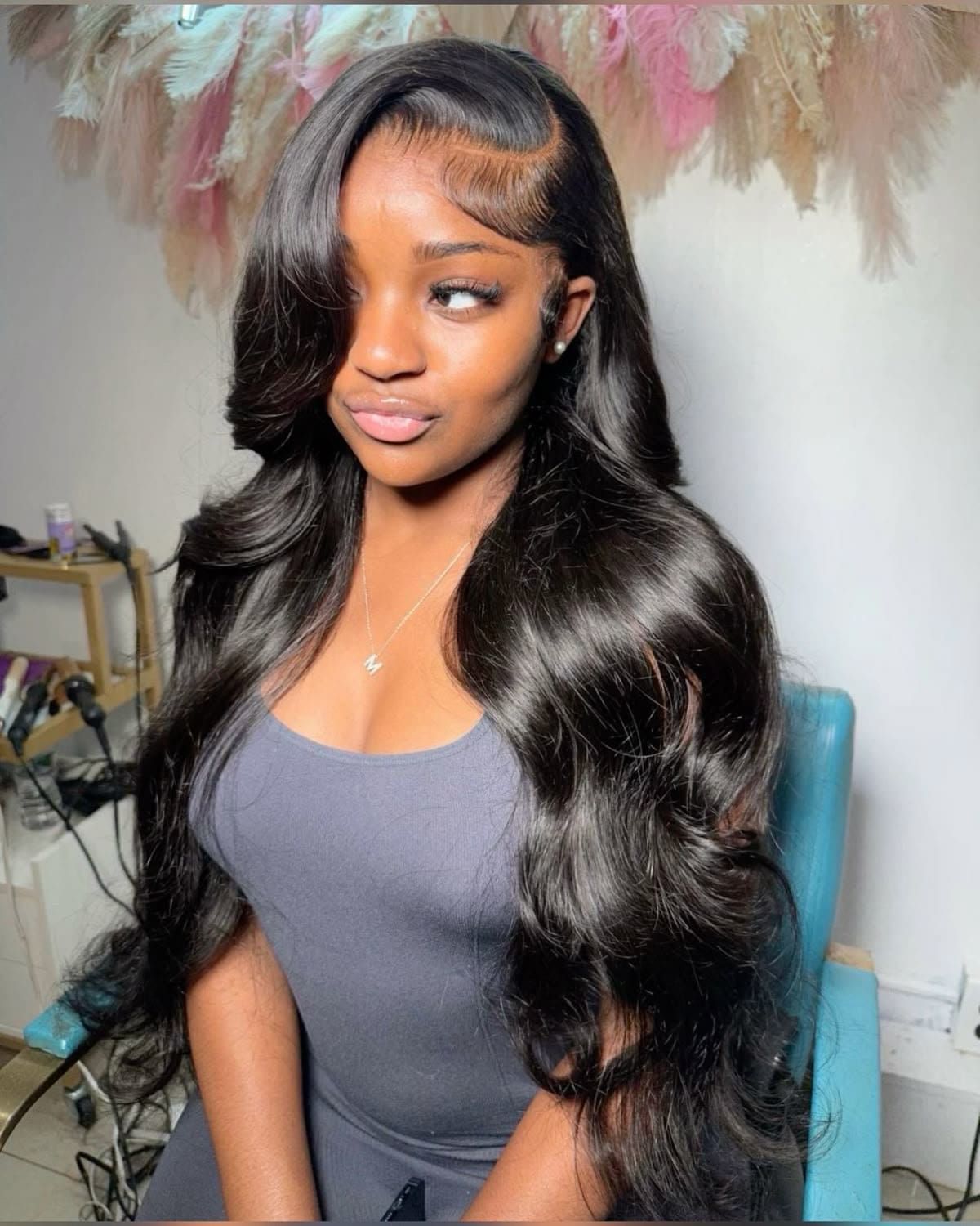Side Ponytail with Deep Waves — Prom Hairstyles for Black Women