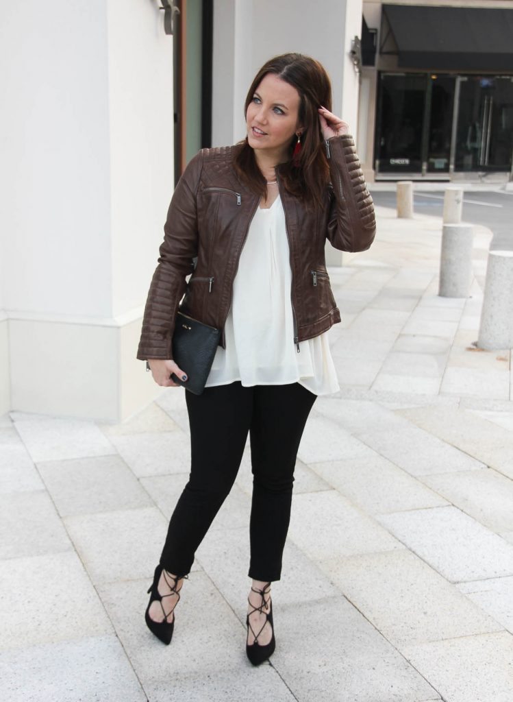 Smart Casual Outfit Idea — Leather Jacket Outfits