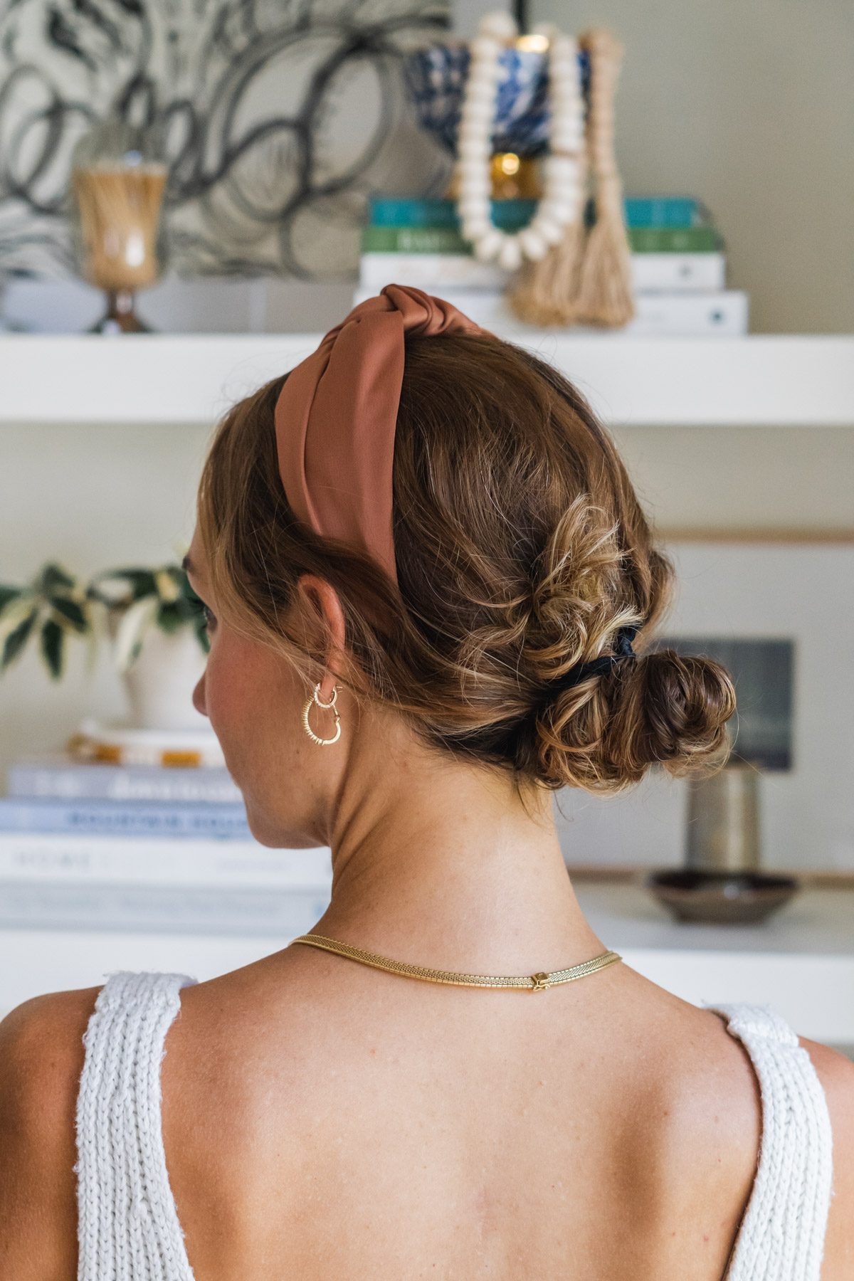 Light Brown Visual Idea — Headband Hairstyles