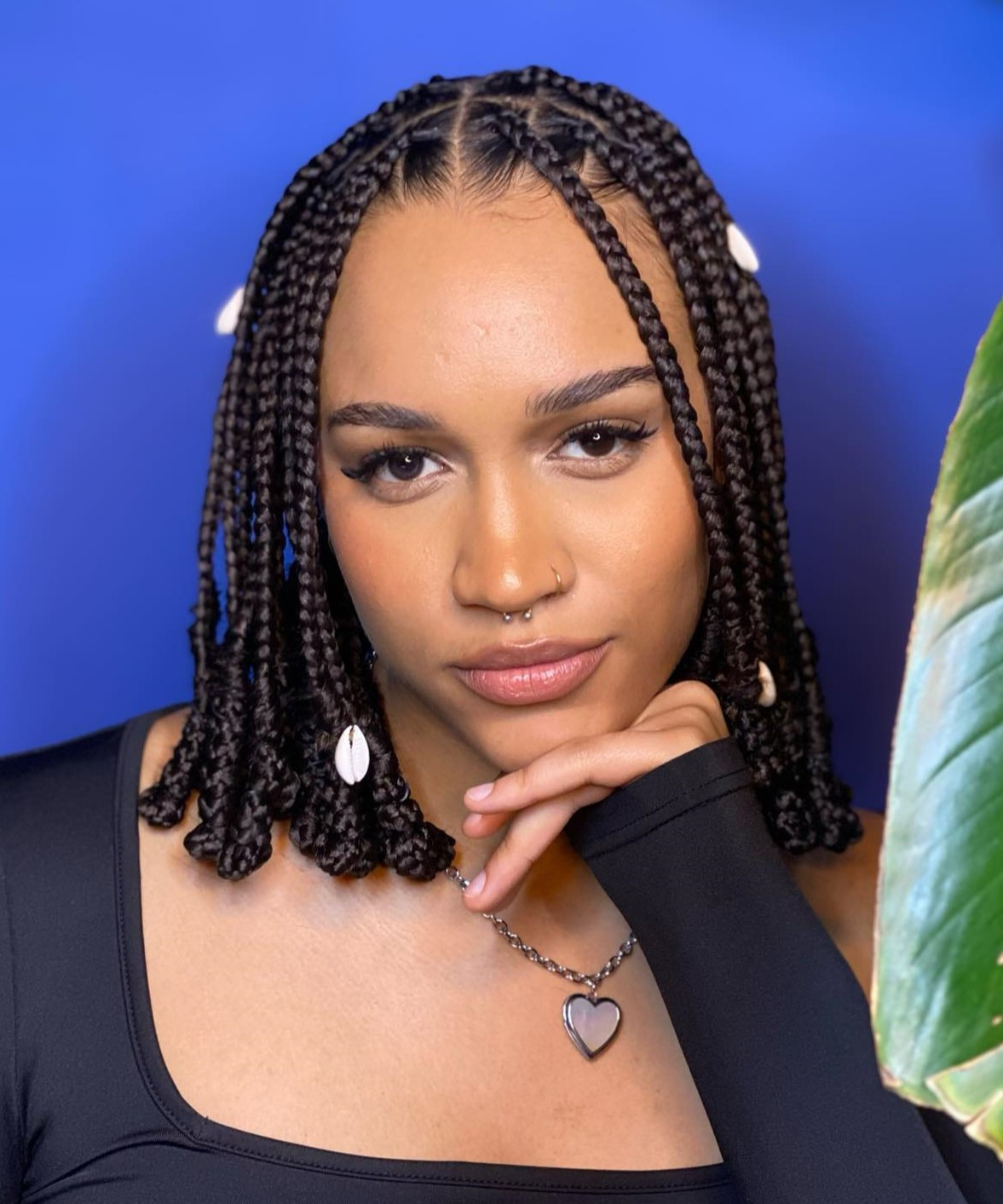 No Bangs Visual Idea No Bangs Visual Idea — Braided Bob